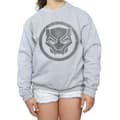 Miniatyrbild 3 av 5: Marvel Black Panther - Sweatshirt med ikon och tryck för flickor