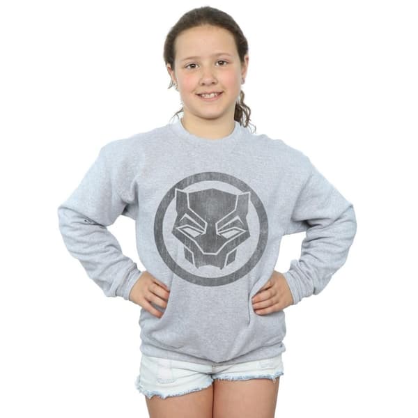 Marvel Black Panther - Sweatshirt med ikon och tryck för flickor