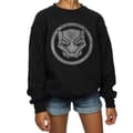 Miniatyrbild 3 av 5: Marvel Black Panther - Sweatshirt med ikon och tryck för flickor