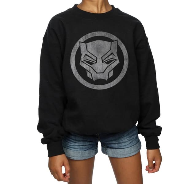 Marvel Black Panther - Sweatshirt med ikon och tryck för flickor