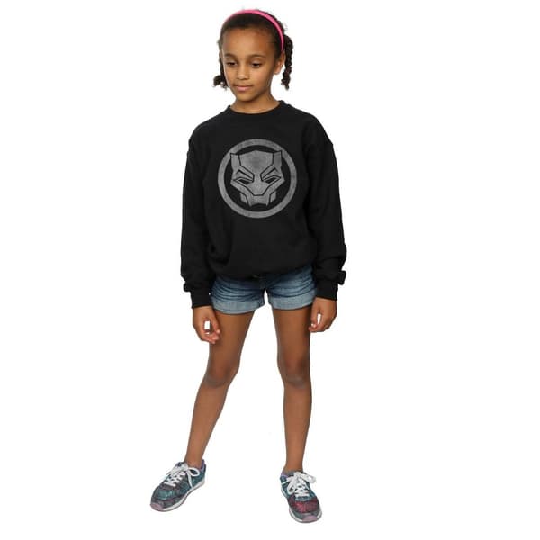 Marvel Black Panther - Sweatshirt med ikon och tryck för flickor