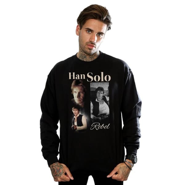 Star Wars Herr Han Solo Sweatshirt i 90-talsstil