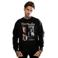 Miniatyrbild 2 av 5: Star Wars Herr Han Solo Sweatshirt i 90-talsstil