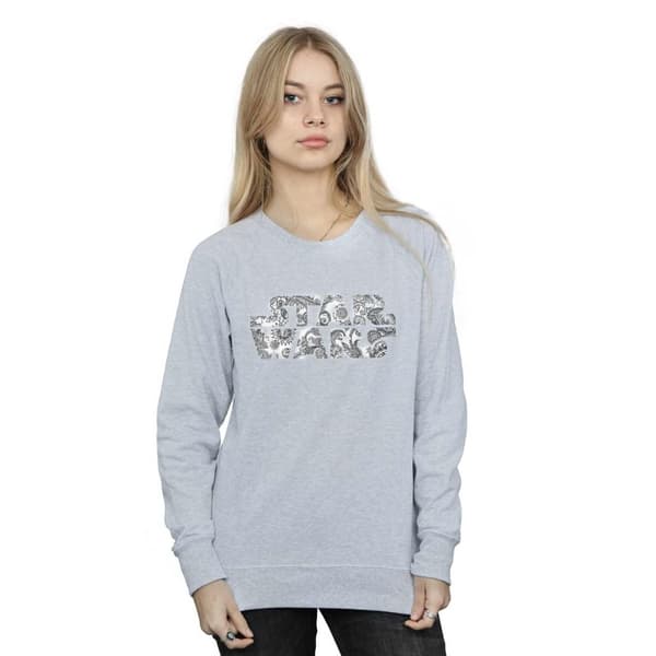 Star Wars Dam/kvinnor Ornamental Logo Sweatshirt