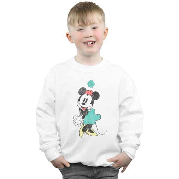 Disney Boys Minnie Mouse Shamrock Hat Sweatshirt