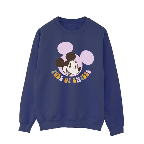 Disney Mens Musse Pigg Full Of Smiles Sweatshirt