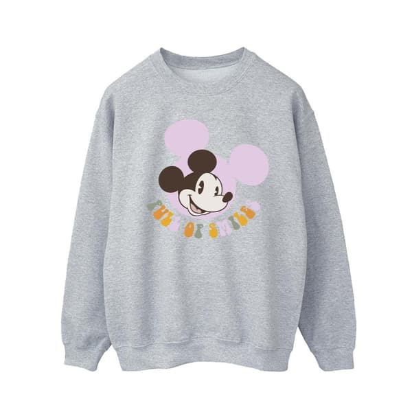 Disney Mens Musse Pigg Full Of Smiles Sweatshirt