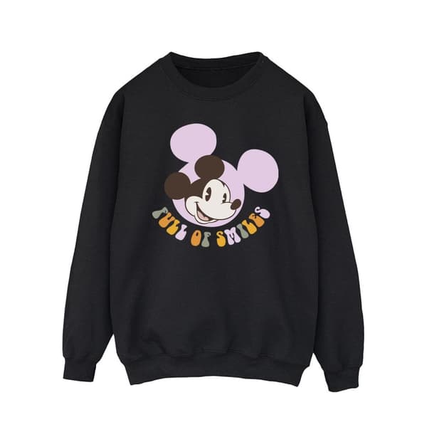 Disney Mens Musse Pigg Full Of Smiles Sweatshirt