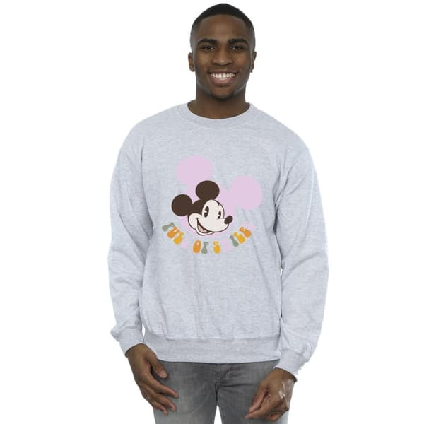 Disney Mens Musse Pigg Full Of Smiles Sweatshirt