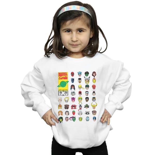 Marvel Girls Marvel Comics Heads Cover Sweatshirt
