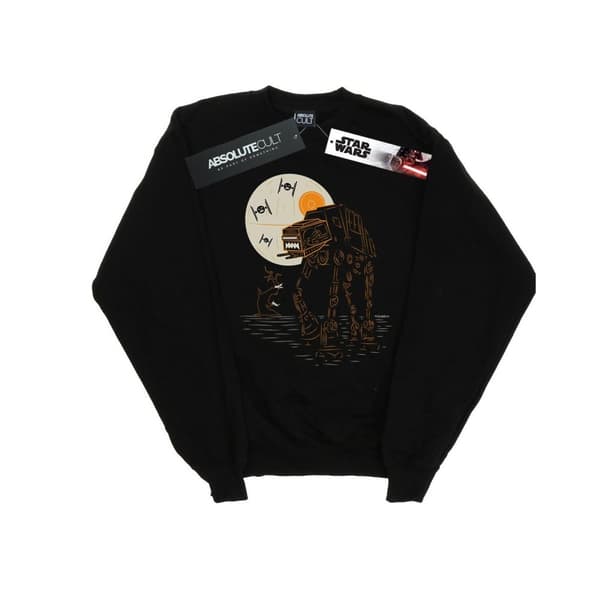 Star Wars Dam/Tjej Halloween AT AT Sweatshirt Black XL
