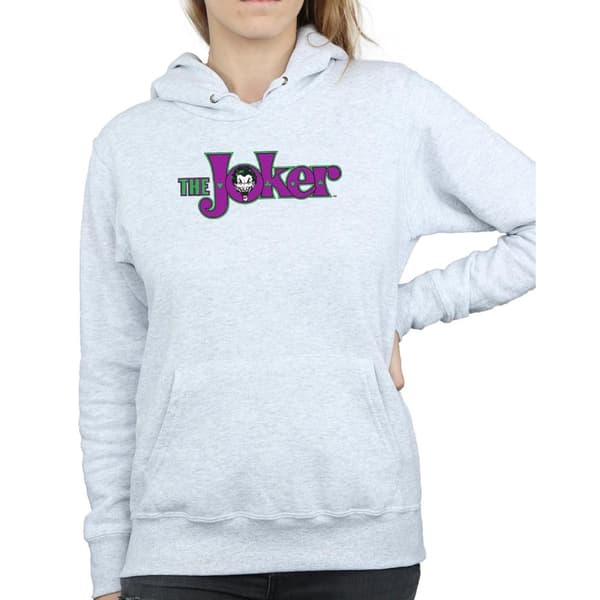 DC Comics Kvinnor/Ladies The Joker Text Logo Hoodie