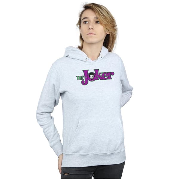 DC Comics Kvinnor/Ladies The Joker Text Logo Hoodie