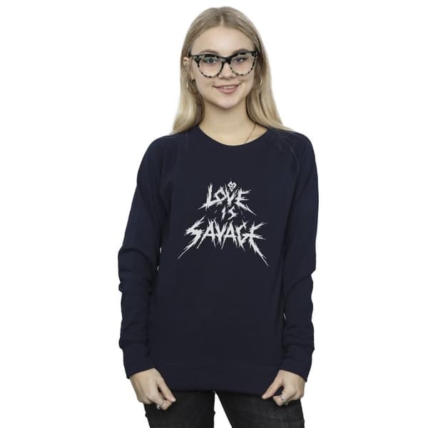Disney Dam/Tjej Villains Love Is Savage Sweatshirt