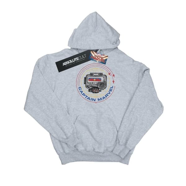 Marvel Mens Captain Marvel Pager Hoodie