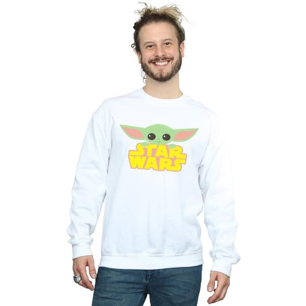 Star Wars Mens The Mandalorian The Child And Logo Sweatshirt