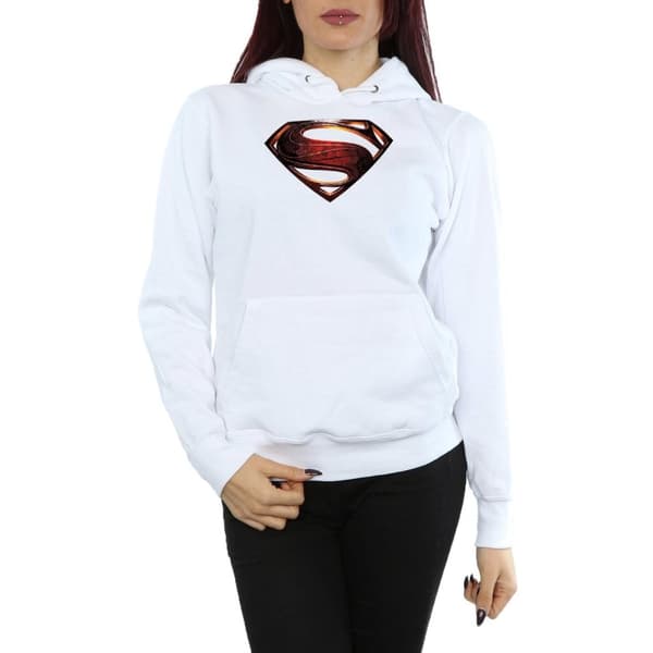 DC Comics Huvtröja med Superman-emblem för damer/kvinnor - Justice League Movie