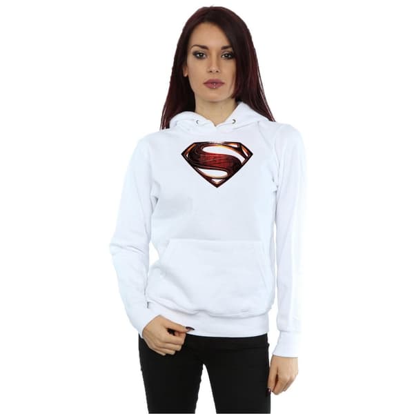 DC Comics Huvtröja med Superman-emblem för damer/kvinnor - Justice League Movie