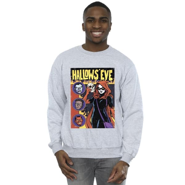 Marvel Mens Hallows Eve Comic Cover Sweatshirt