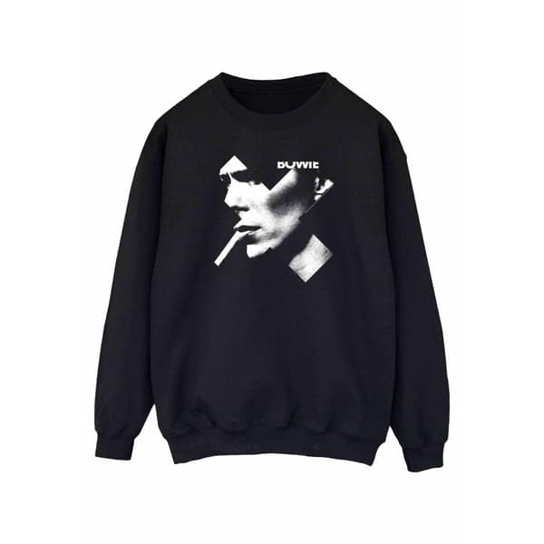 David Bowie Kvinnor/Damer Cross Smoke Sweatshirt