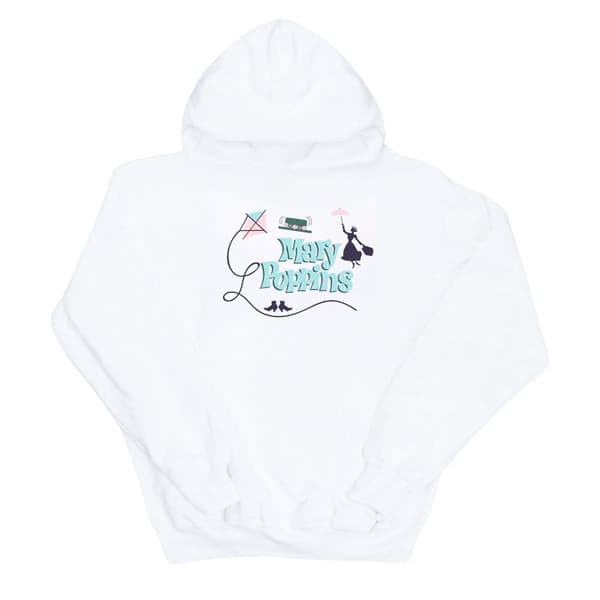 Disney Mens Mary Poppins Logo Hoodie