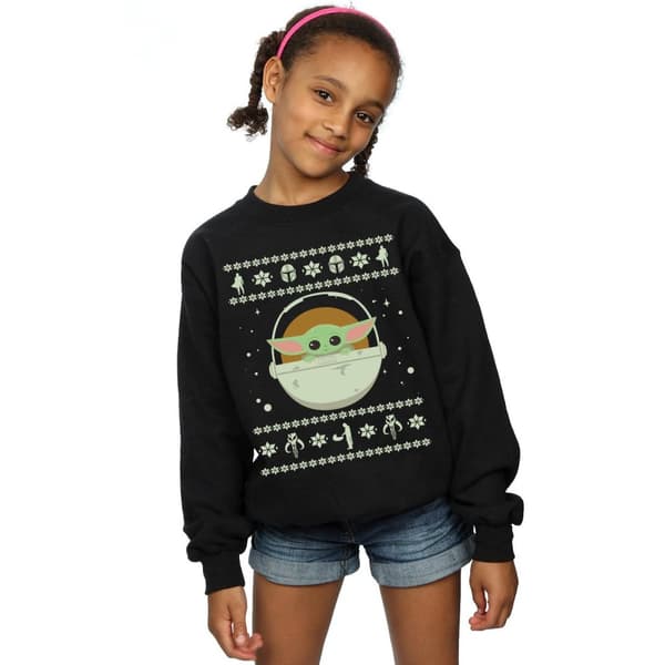 Star Wars Girls The Mandalorian The Child Christmas Sweatshirt