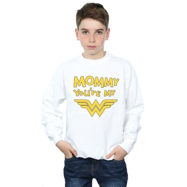 DC Comics Pojkar Wonder Woman Mummy You´re My Hero Sweatshirt