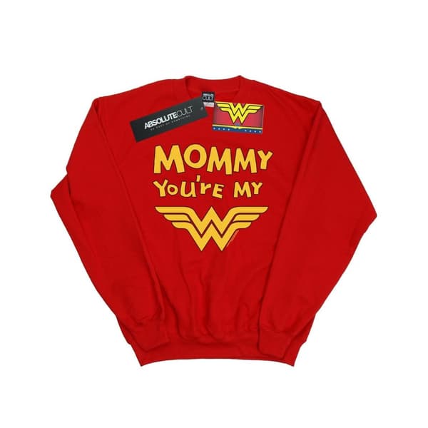 DC Comics Pojkar Wonder Woman Mummy You´re My Hero Sweatshirt