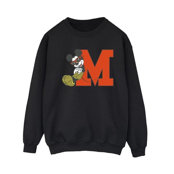 Disney Dam/kvinnor Musse Pigg Leopard Byxor Sweatshirt