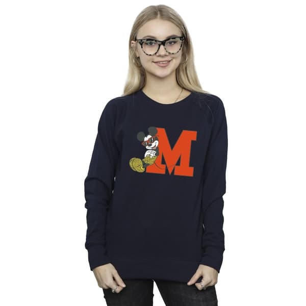 Disney Dam/kvinnor Musse Pigg Leopard Byxor Sweatshirt