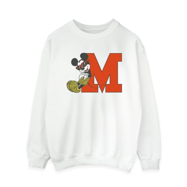 Disney Dam/kvinnor Musse Pigg Leopard Byxor Sweatshirt