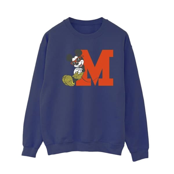 Disney Dam/kvinnor Musse Pigg Leopard Byxor Sweatshirt