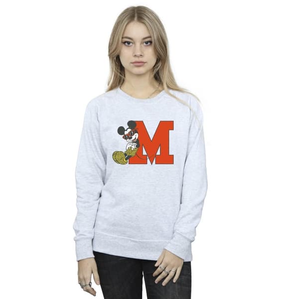 Disney Dam/kvinnor Musse Pigg Leopard Byxor Sweatshirt