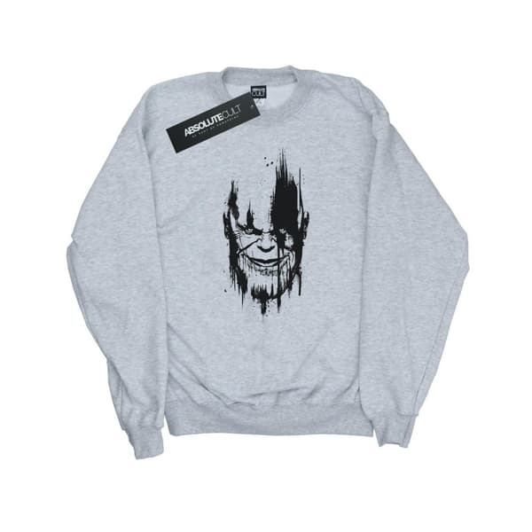 Marvel Mens Avengers Infinity War Thanos Face Sweatshirt