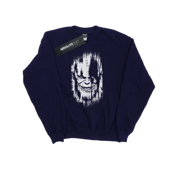 Marvel Mens Avengers Infinity War Thanos Face Sweatshirt