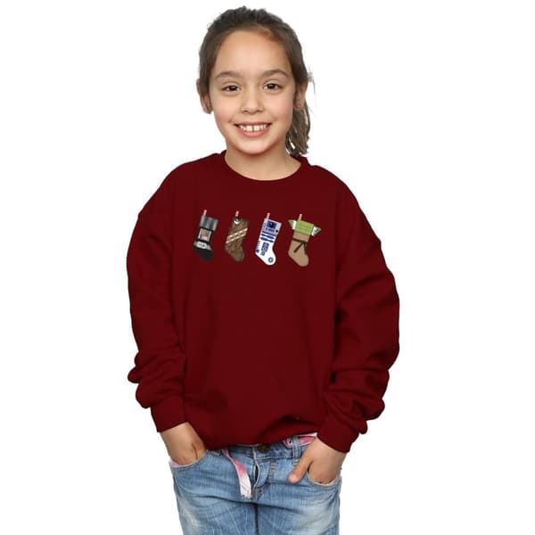Star Wars Sweatshirt med julstrumpor för flickor