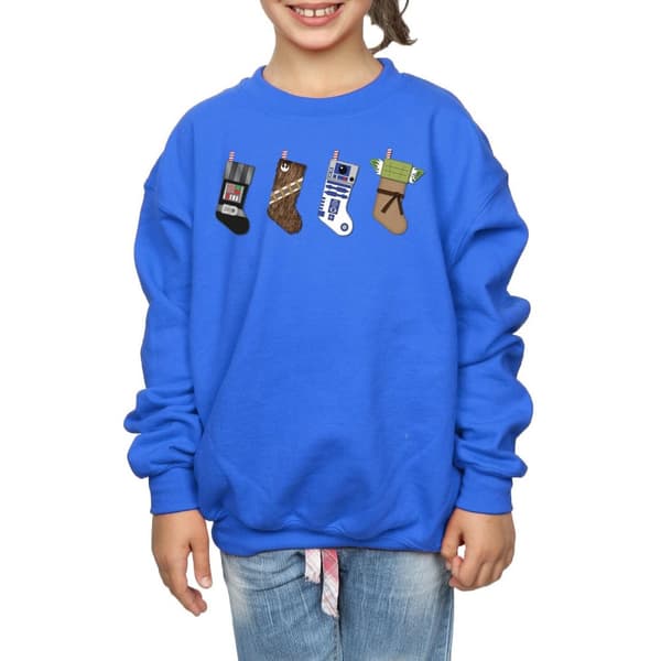 Star Wars Sweatshirt med julstrumpor för flickor