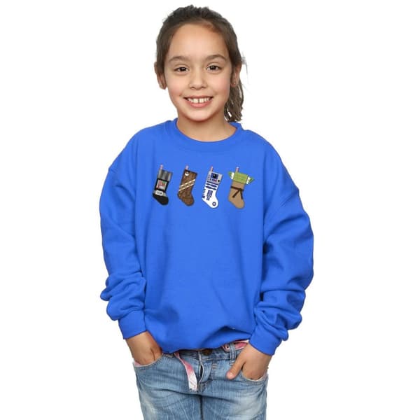 Star Wars Sweatshirt med julstrumpor för flickor