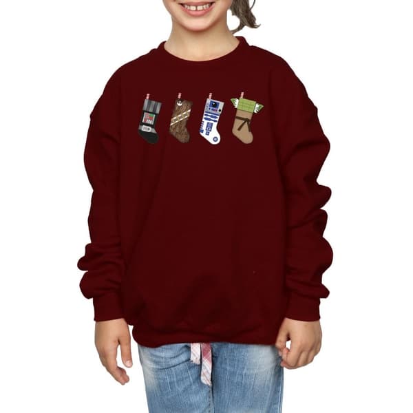 Star Wars Sweatshirt med julstrumpor för flickor