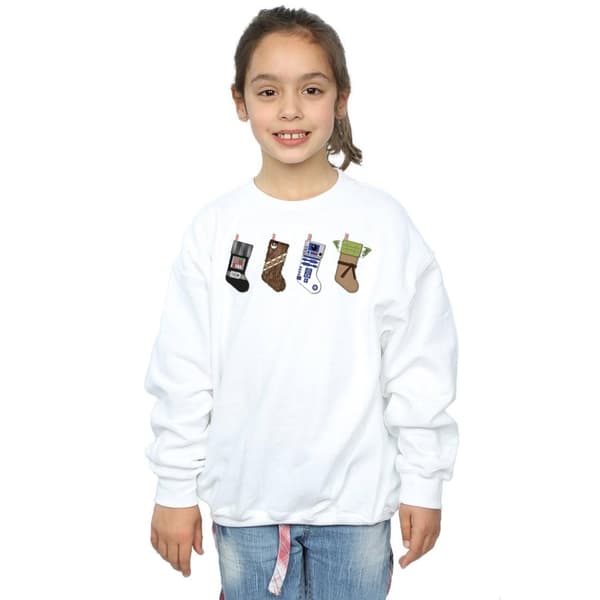 Star Wars Sweatshirt med julstrumpor för flickor