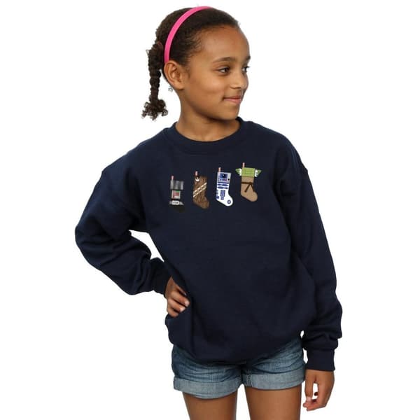 Star Wars Sweatshirt med julstrumpor för flickor