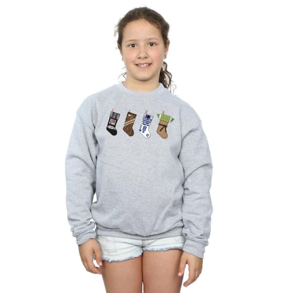 Star Wars Sweatshirt med julstrumpor för flickor
