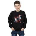Miniatyrbillede 2 af 3: Marvel Boys Captain America Sam Wilson Shield Breakthrough Sweatshirt