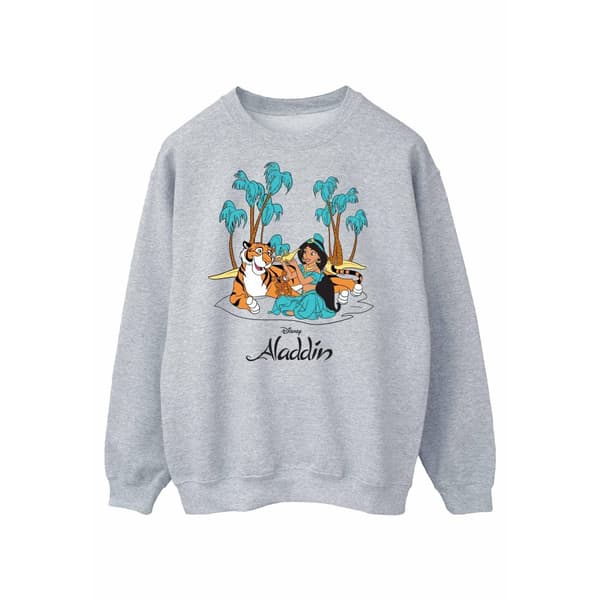 Disney Womens/Ladies Aladdin Jasmine Abu Rajah Beach Sweatshirt