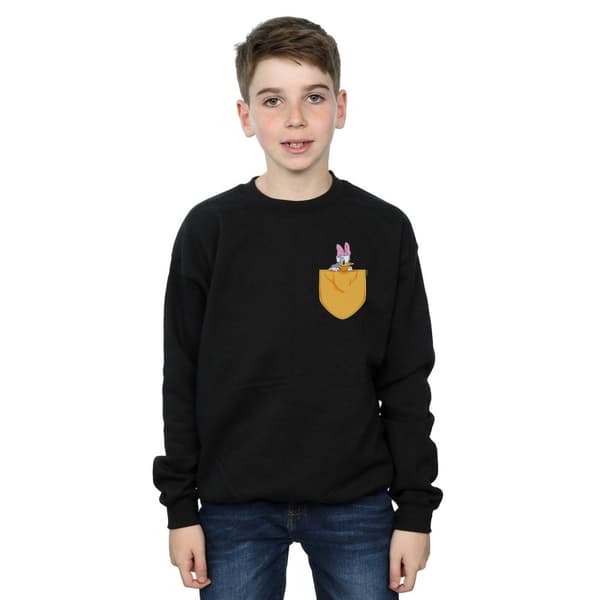 Disney Pojkar Daisy Duck Sweatshirt med fuskficka