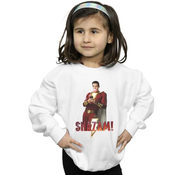 DC Comics Girls Shazam Bubble Gum Sweatshirt