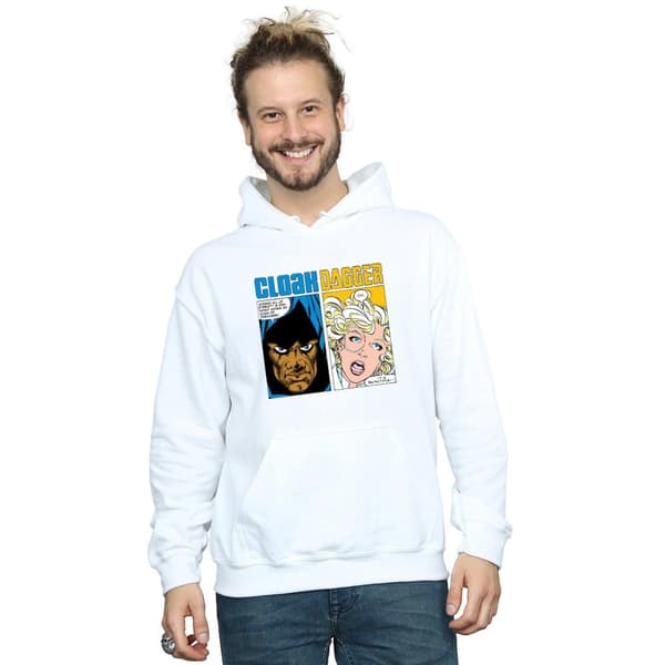 Marvel Mens Cloak And Dagger Comic Panels Hoodie