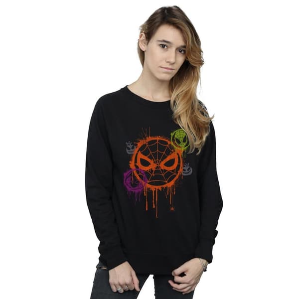 Marvel Womens/Ladies Halloween Spiderman Icon Sweatshirt