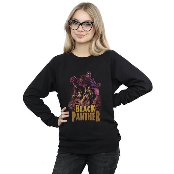 Marvel Womens/Ladies Black Panther Ninja Sweatshirt