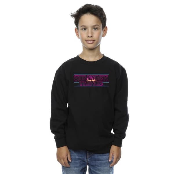 Netflix Boys Stranger Things Retro Title Sweatshirt